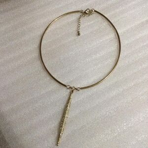 Rhinestone Drop Collar Necklace